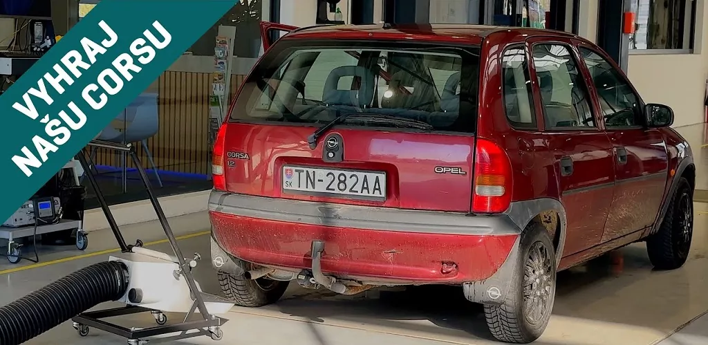 Opel Corsa 1,2 (1996) - test emisií a bŕzd na STK