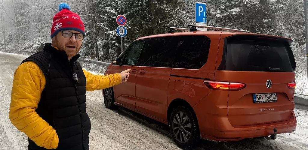 Prvý sneh : VW Multivan na celoročkách Continental ALL SEASON CONTACT2