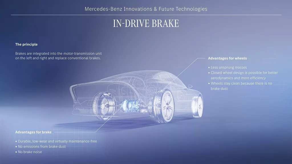 Mercedes pracuje na bezúdržbových brzdách v strede vozidla