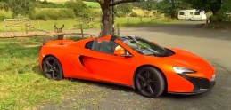 Somár Vitus zahryzol do oranžového McLarenu za 300-tisíc eur, pomýlil si ho s mrkvou